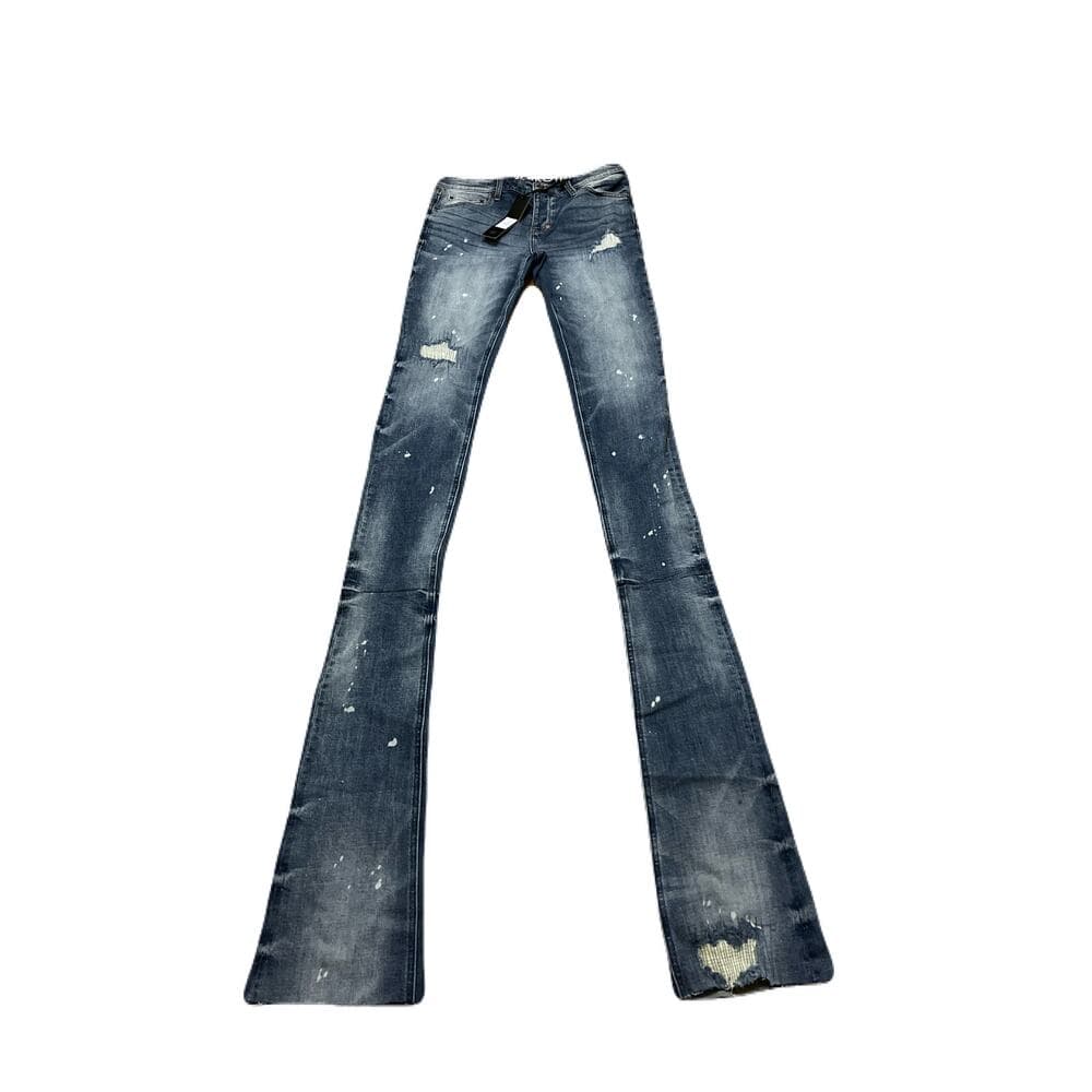 Shabaz Brothers Ibiza SBC110 Light Indigo Superstack Jean’s Size 34