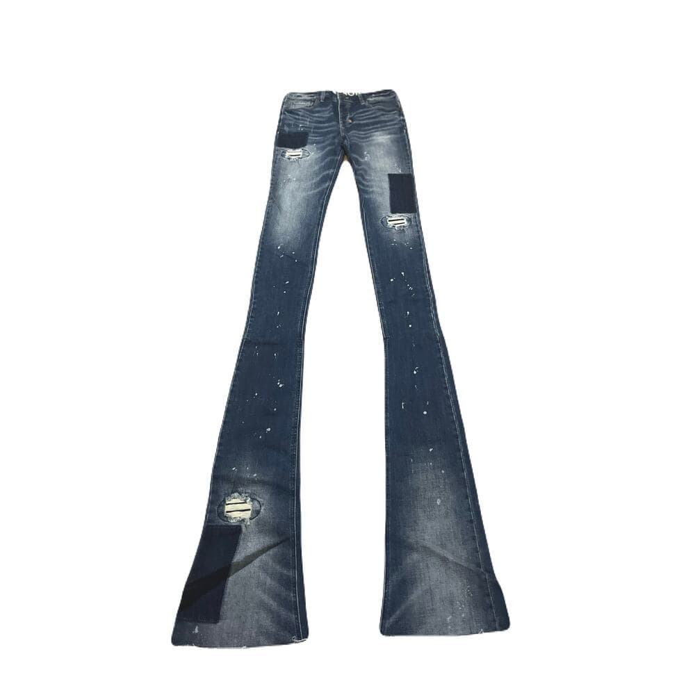 Shabaz Brothers Billy Jeans Dark Blue Superstack Men’s Size 32