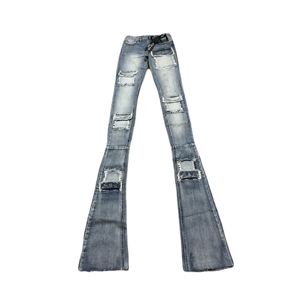 Si Tu Veux Brutini’23 Jeans Indigo Wash Mens Superstack Size 32