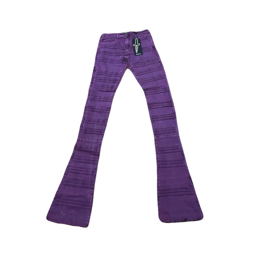 Doctrine Kill Joy Purple Superstacks Men’s Jean’s Size 34