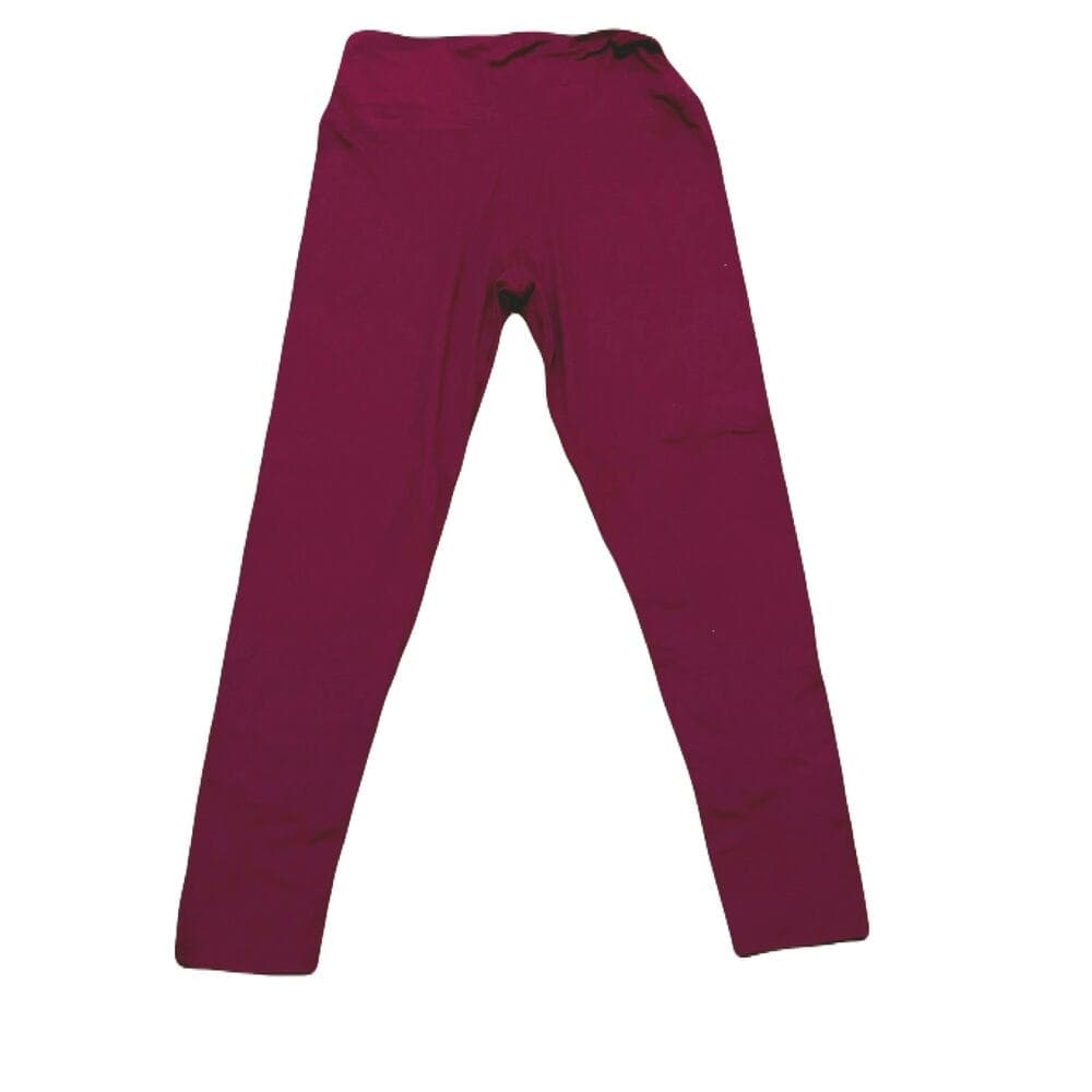 Women’s burgundy leggings Size Large X Large
