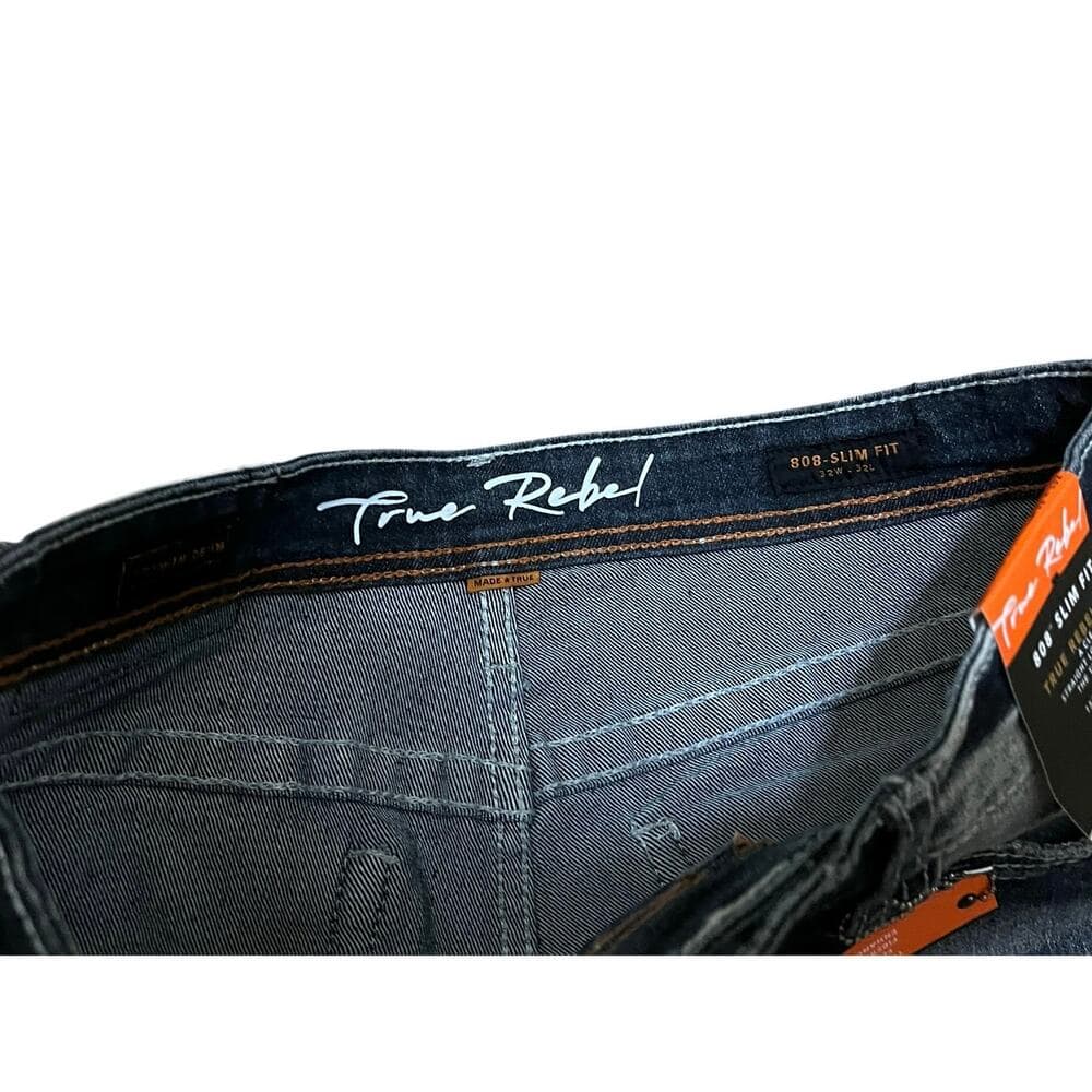 True Rebel Men’s Denim Blue Jeans Size W32 X L32