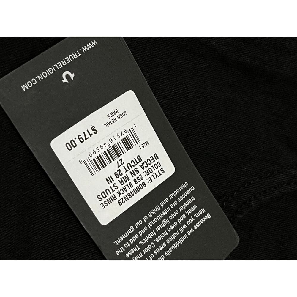 True Religion All Black Women’s Pants Size 27