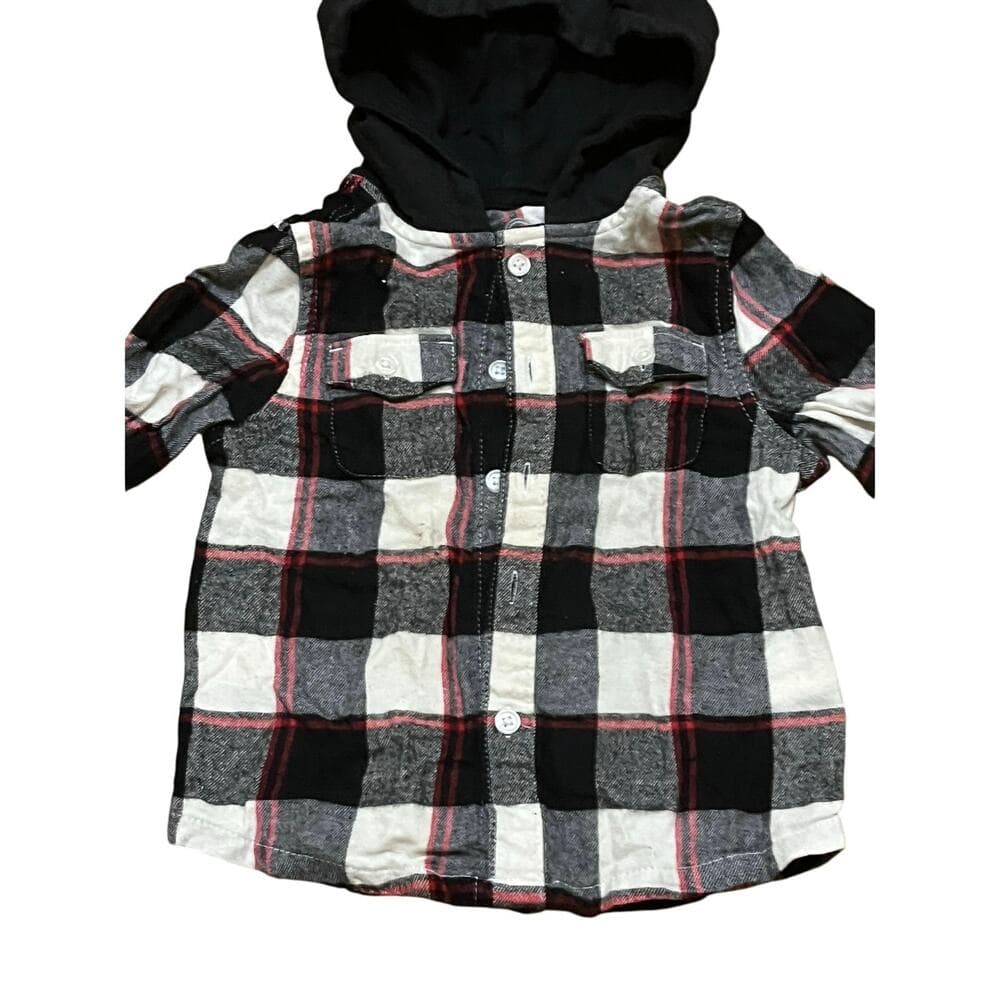 Wonder Nation Kids Sweater Black/Red/White T-Shirt Size 4T