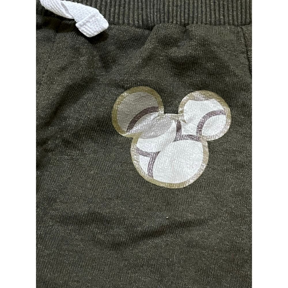 Mickey Mouse Olive Sweat Shorts Size 4T