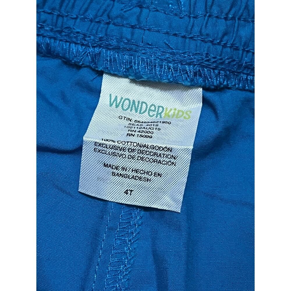 Wonder Kids Light Blue Kids Cargo Shorts Size 4 T