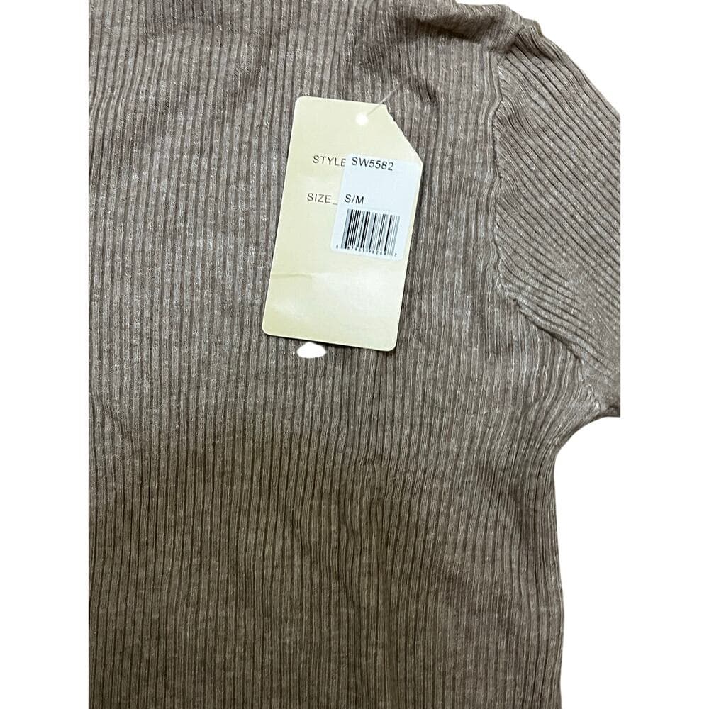 Buzz Fashion Tan Women’s Long Sleeve Shirt Size S/M