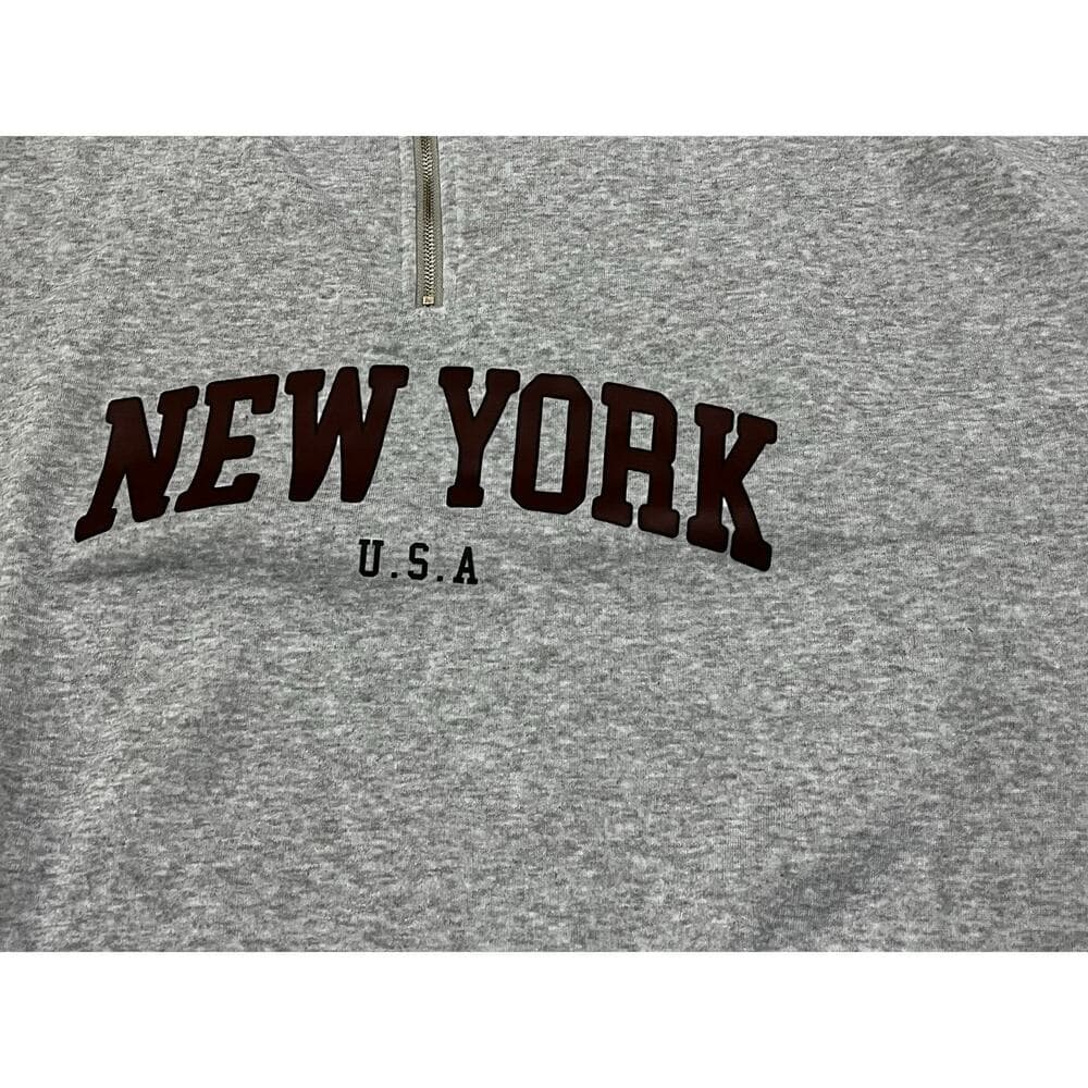 New York Gray CrewNeck Unisex Sweater Size 4XL