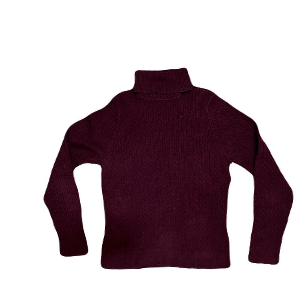 Jeanne Pierre burgundy turtleneck Size PL