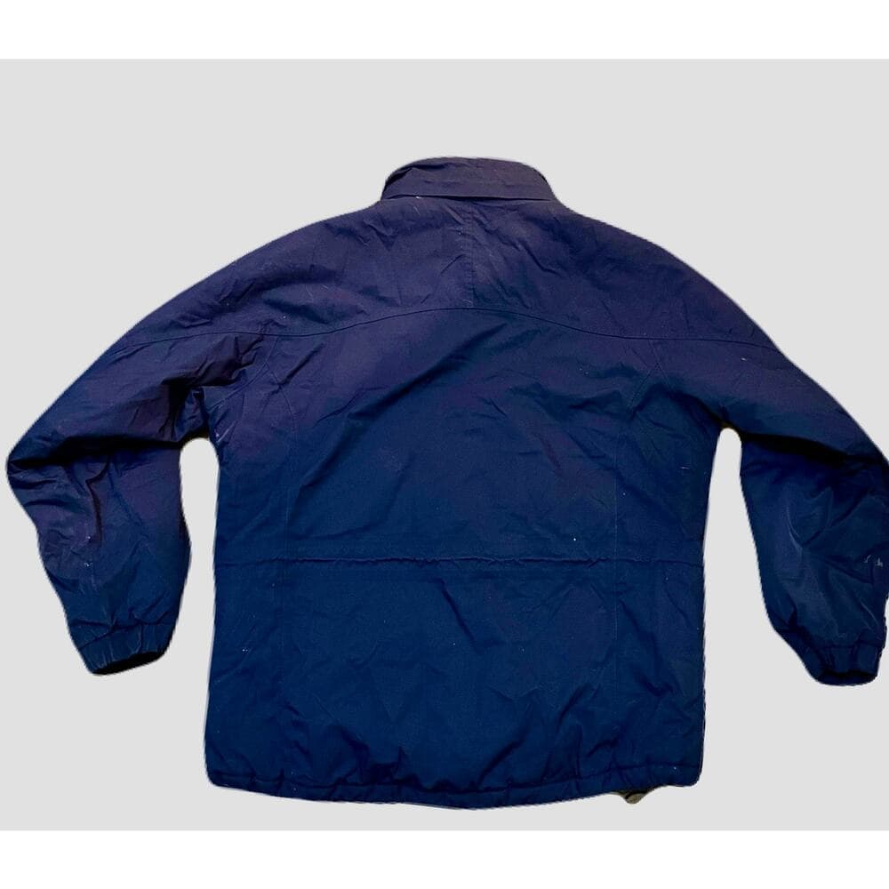 LL Bean Men's High-Neck Winter Jacket Navy XL