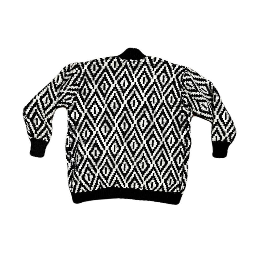 H & M Throw Over Black & White Throw Over Sweater Size Small In