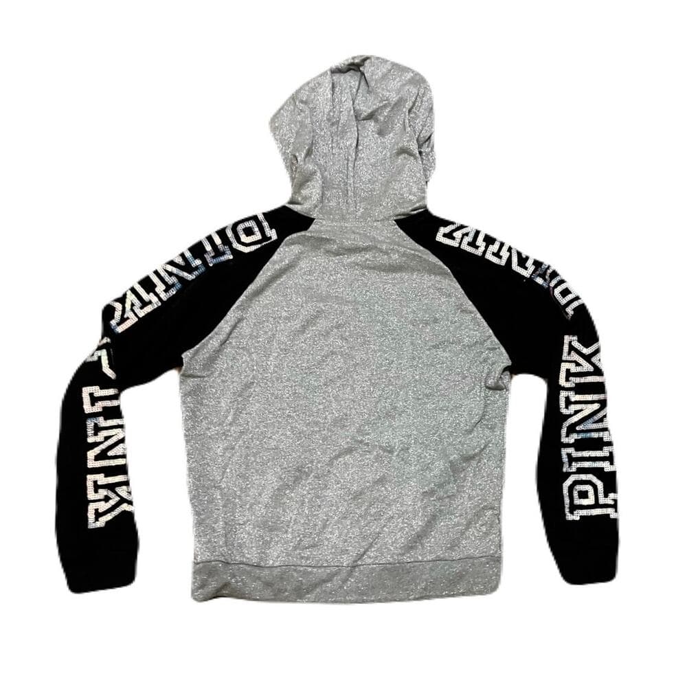 Pink Gray & Black woman hoodie Size Medium