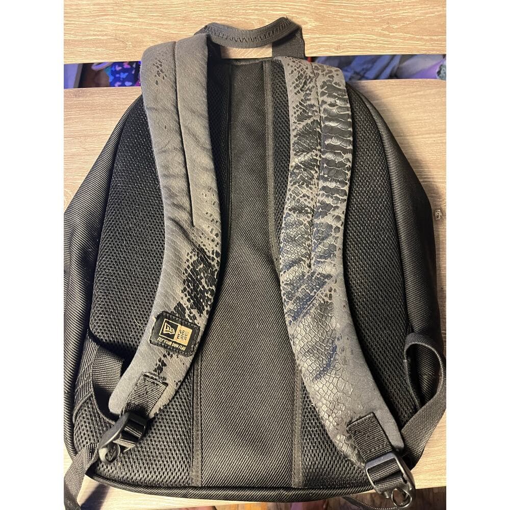 New Era Black Backpack With Red Inside In Fair Condition