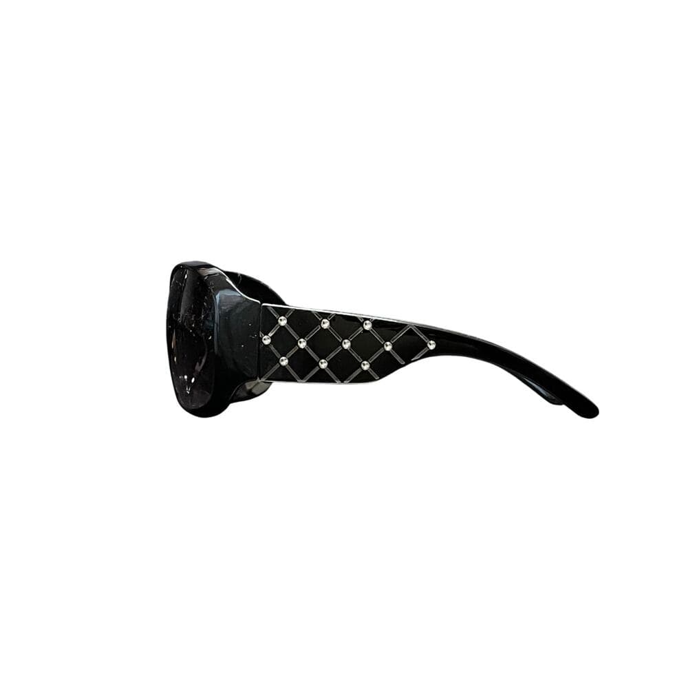 Black Women’s Sun Glasses With Diamond’s studs On The thing on glasses