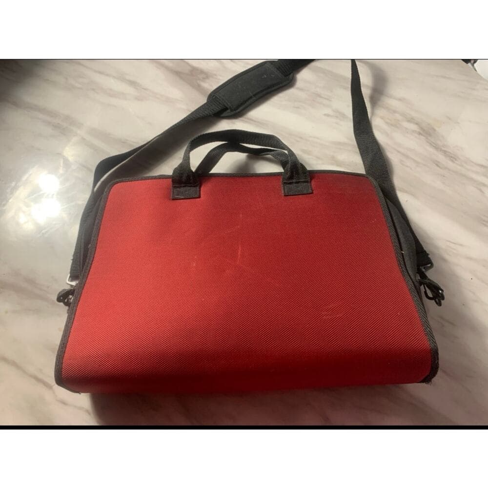 Queen Latifah Red Shoulder Bag 16” W X 11” L