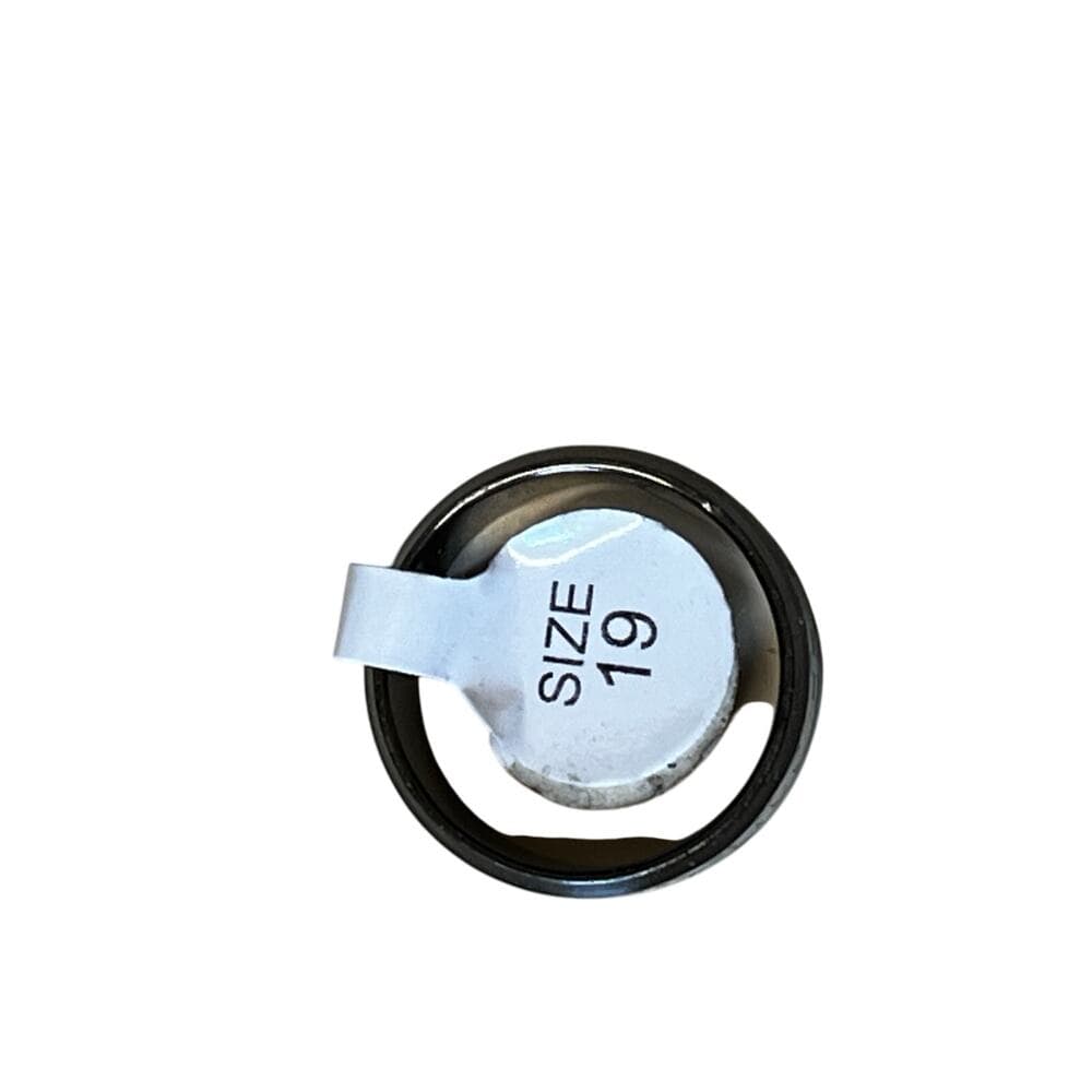 Black Stainless Steel Jesus Men’s Ring Size 19
