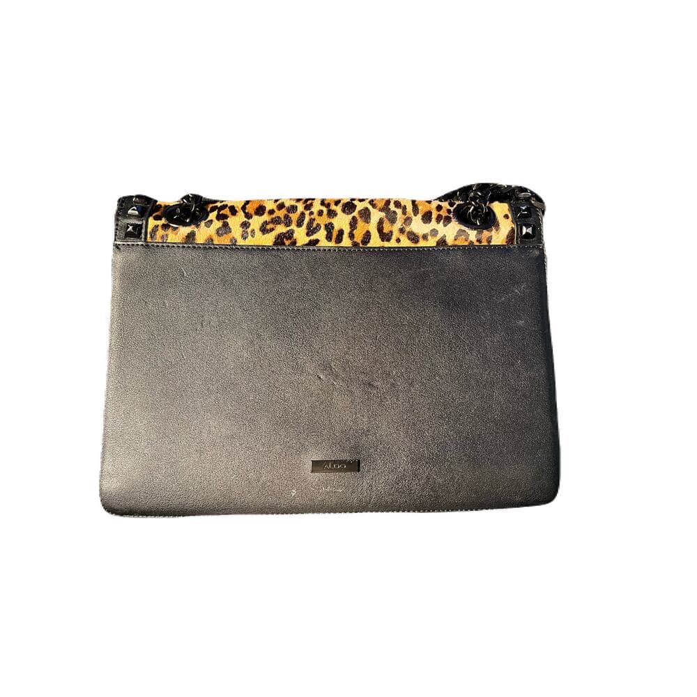 Aldo Women’s Crossbody Bag leopard print 12” W X 9” L