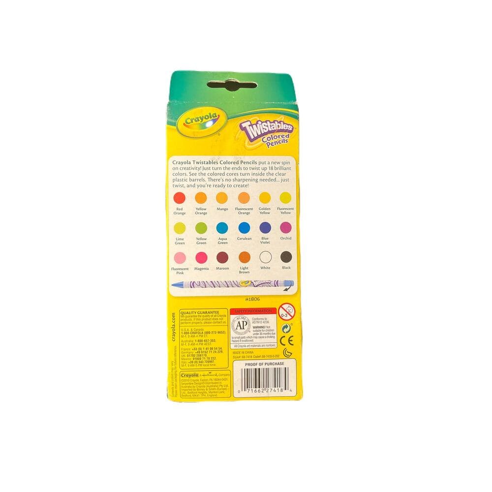 18 Crayola Twistables Colored Pencils Crayons