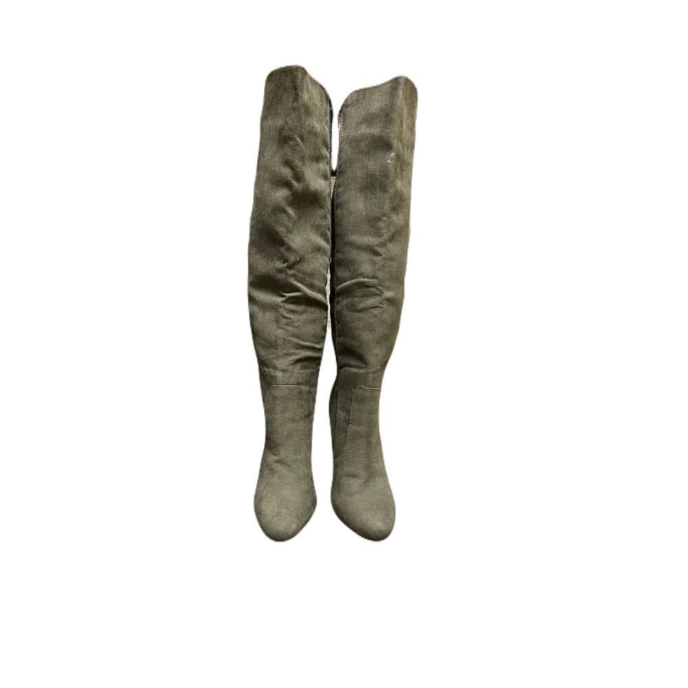 Just Fabulous Olive Green Long Boots Size 8.5