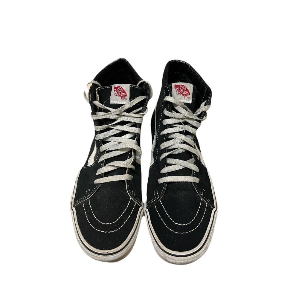 Vans Men’s Size 10 Sk8-Hi Black Lace Up High Sneakers Distressed