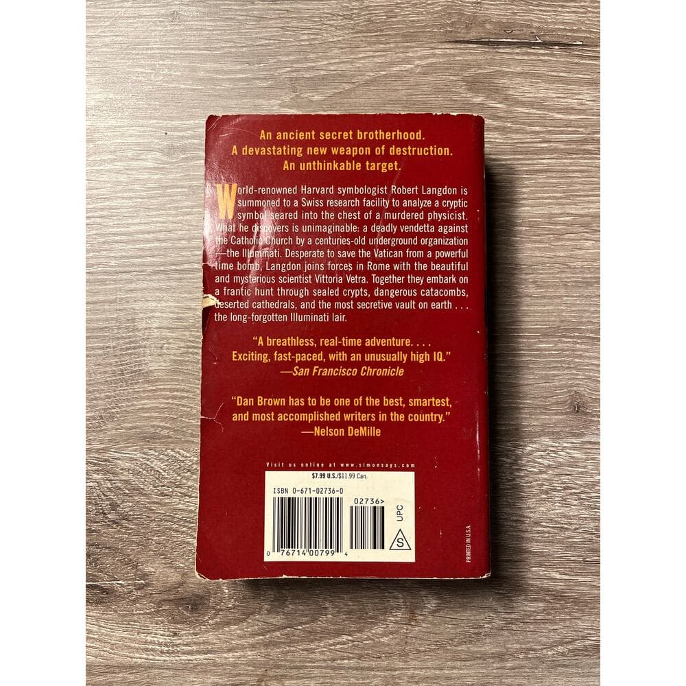 Angels & Demons Book By Dan Brown