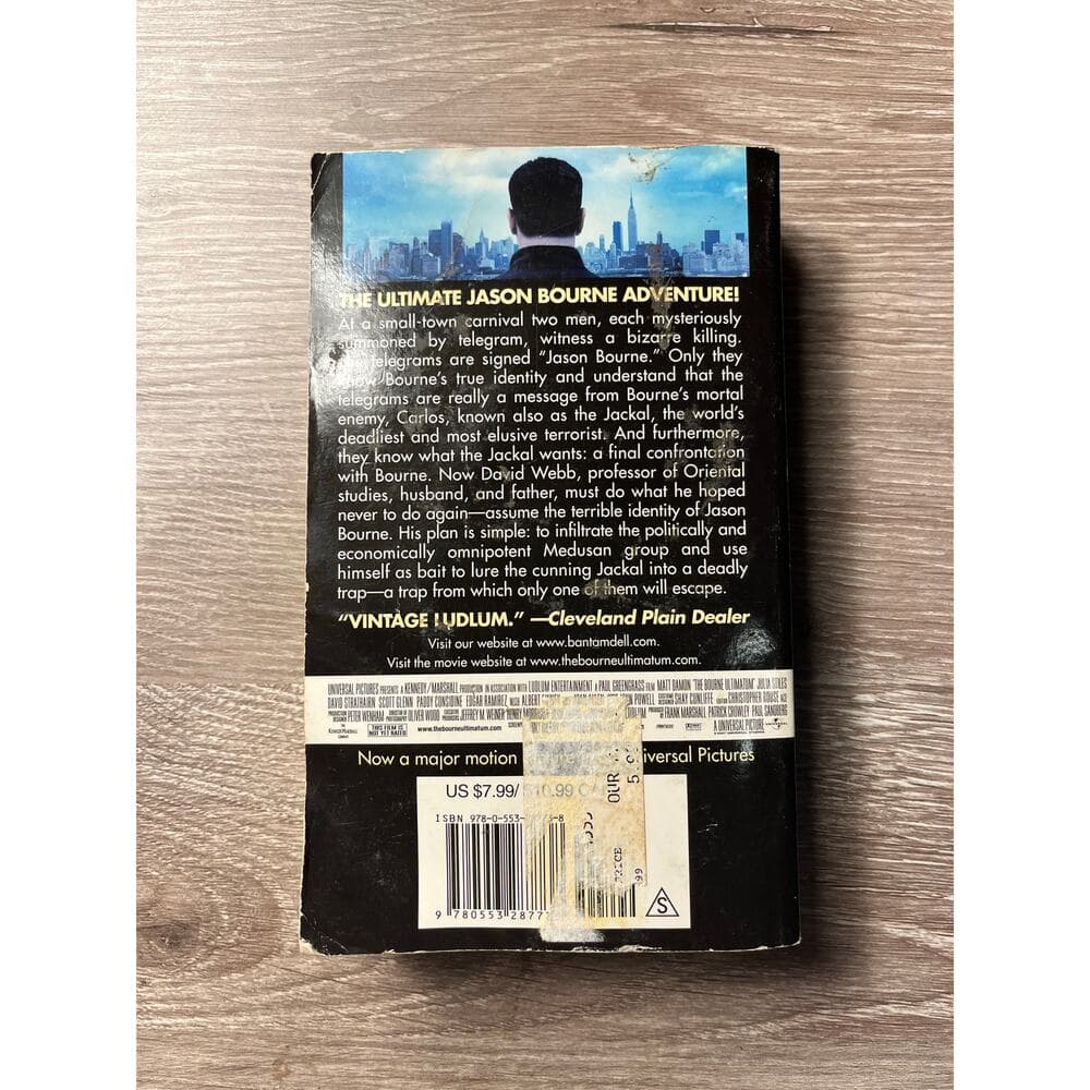 The Bourne Ultimatum Book By Robert Ludlum