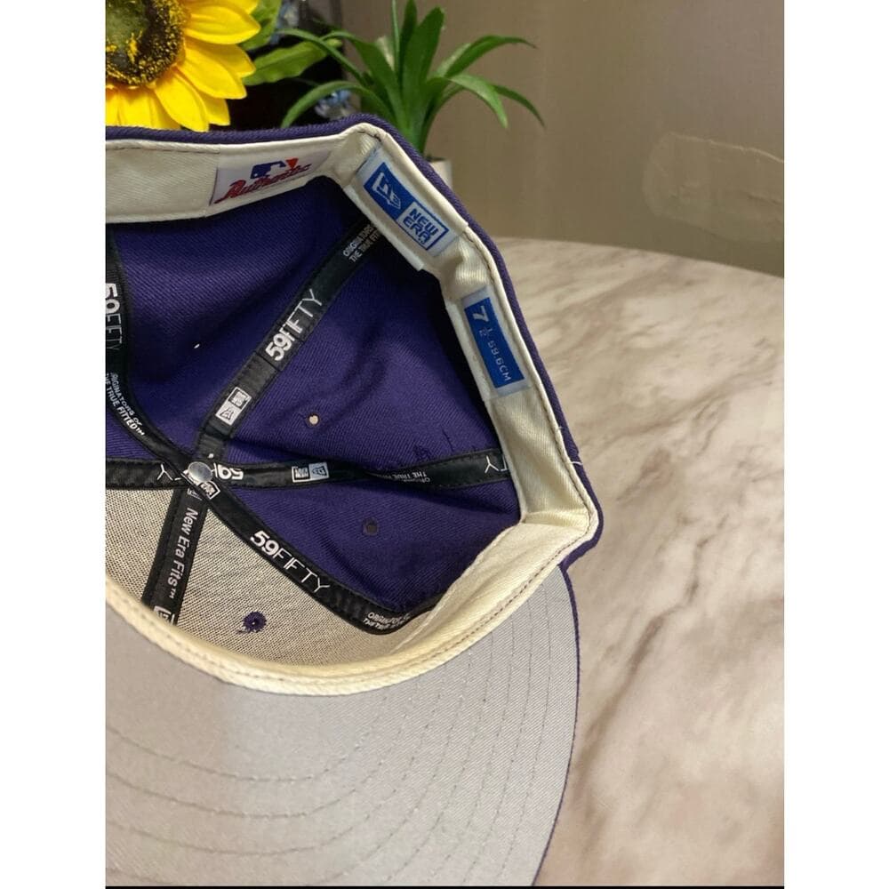 New Era Hat Size 7 1/2 Purple As