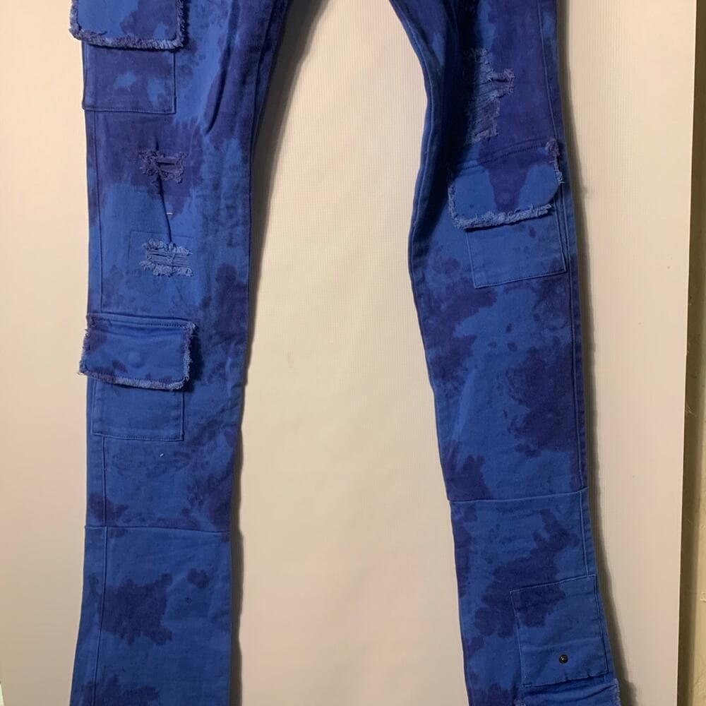 Si Tu Veux Superstack Royal Mens Jeans Size 36