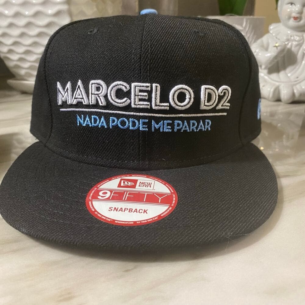 2 new era Spanback Hats Black & Baby Blue Marcelo D2