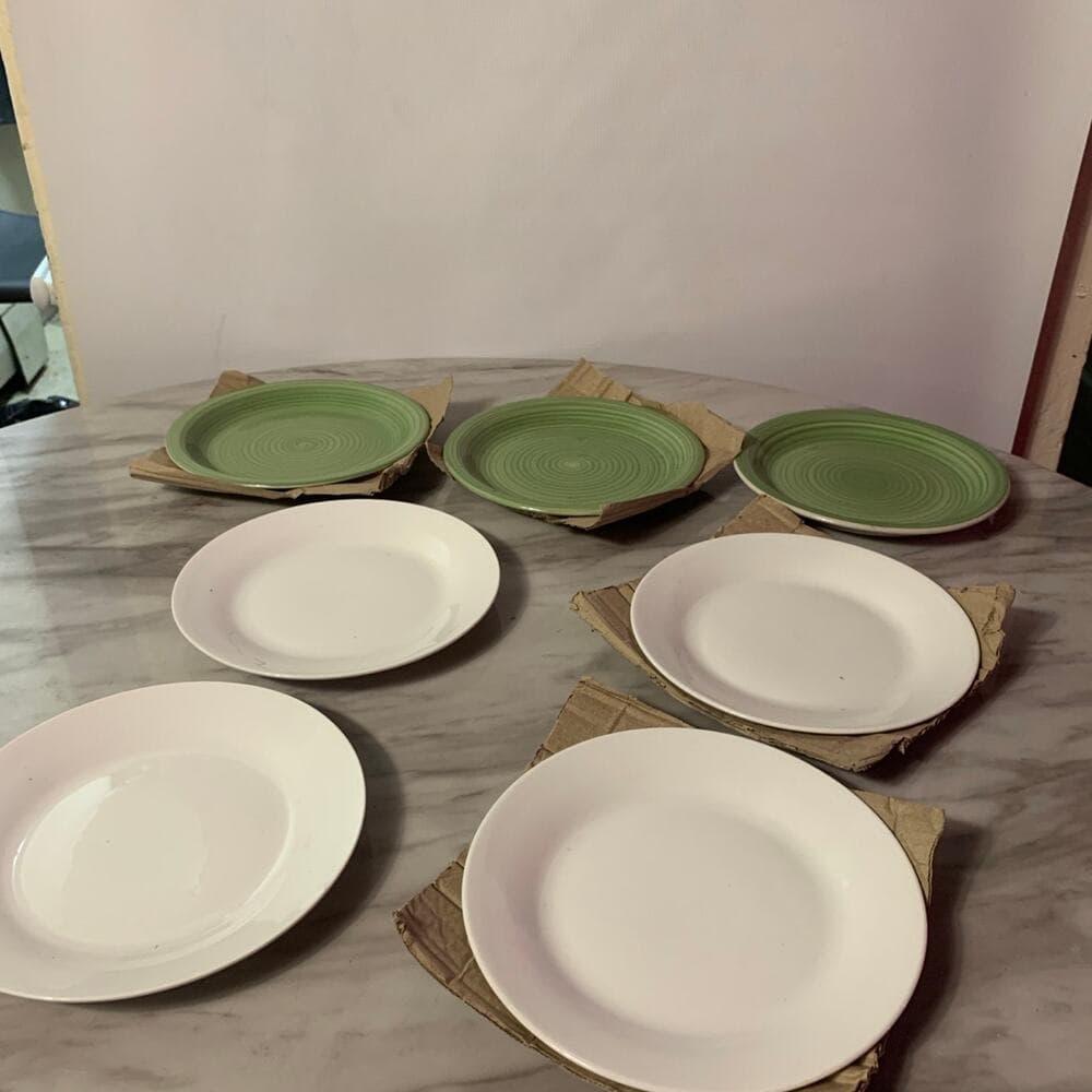 Dish Set Lenox Ware 7 Pcs Fall Green Leaf