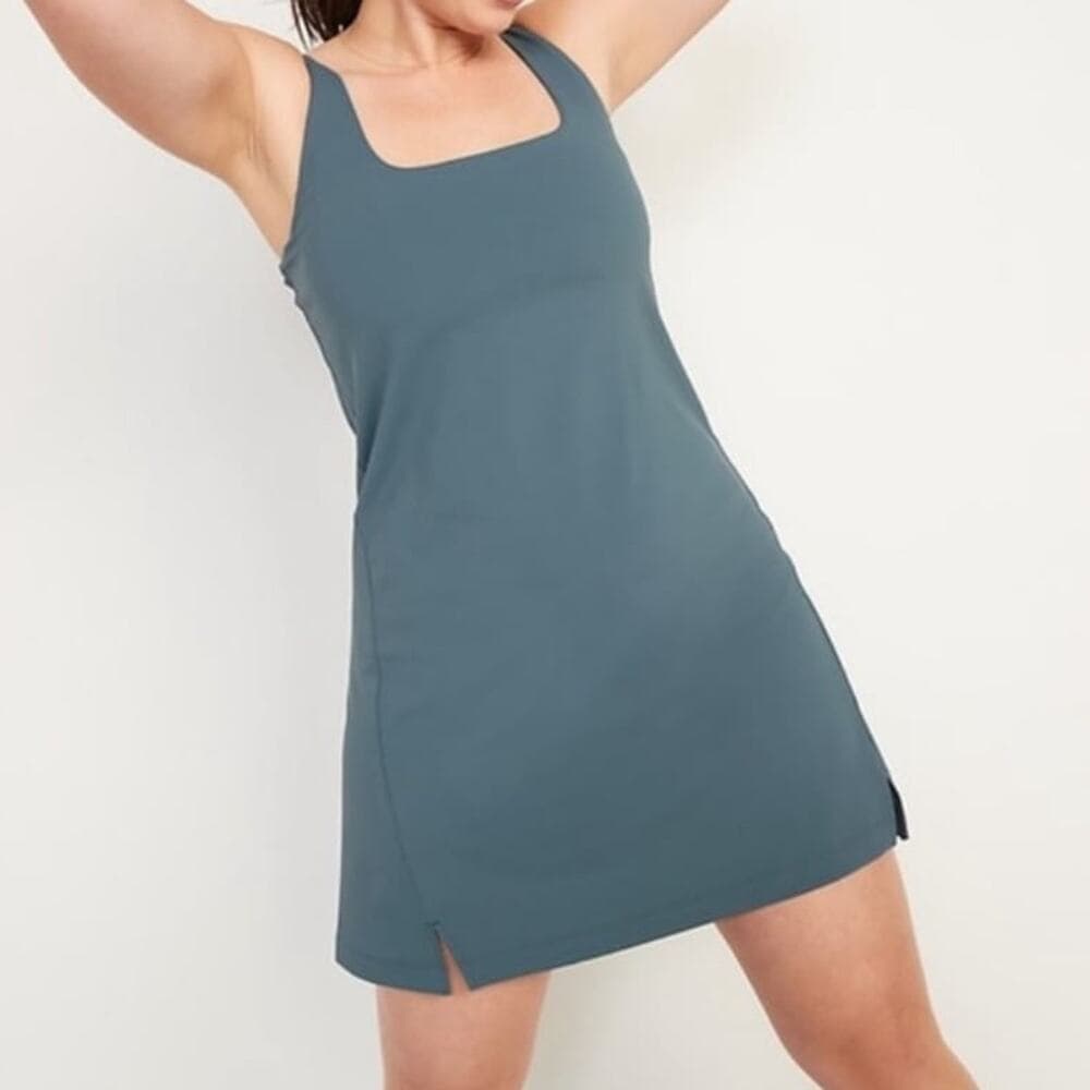 Old Navy Power-soft Sleeveless Shelf Bra Support Dress