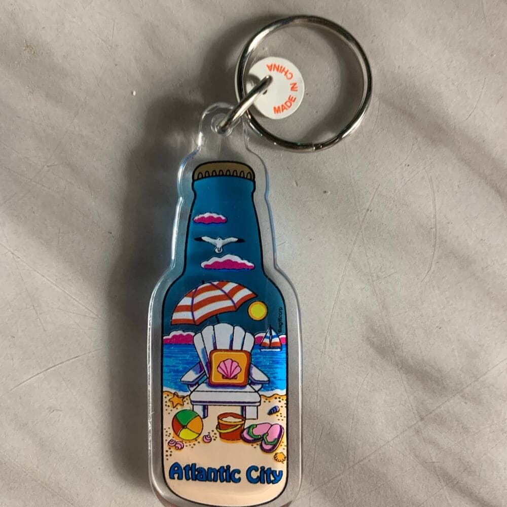 Atlantic City, New Jersey Travel Souvenir Keychain