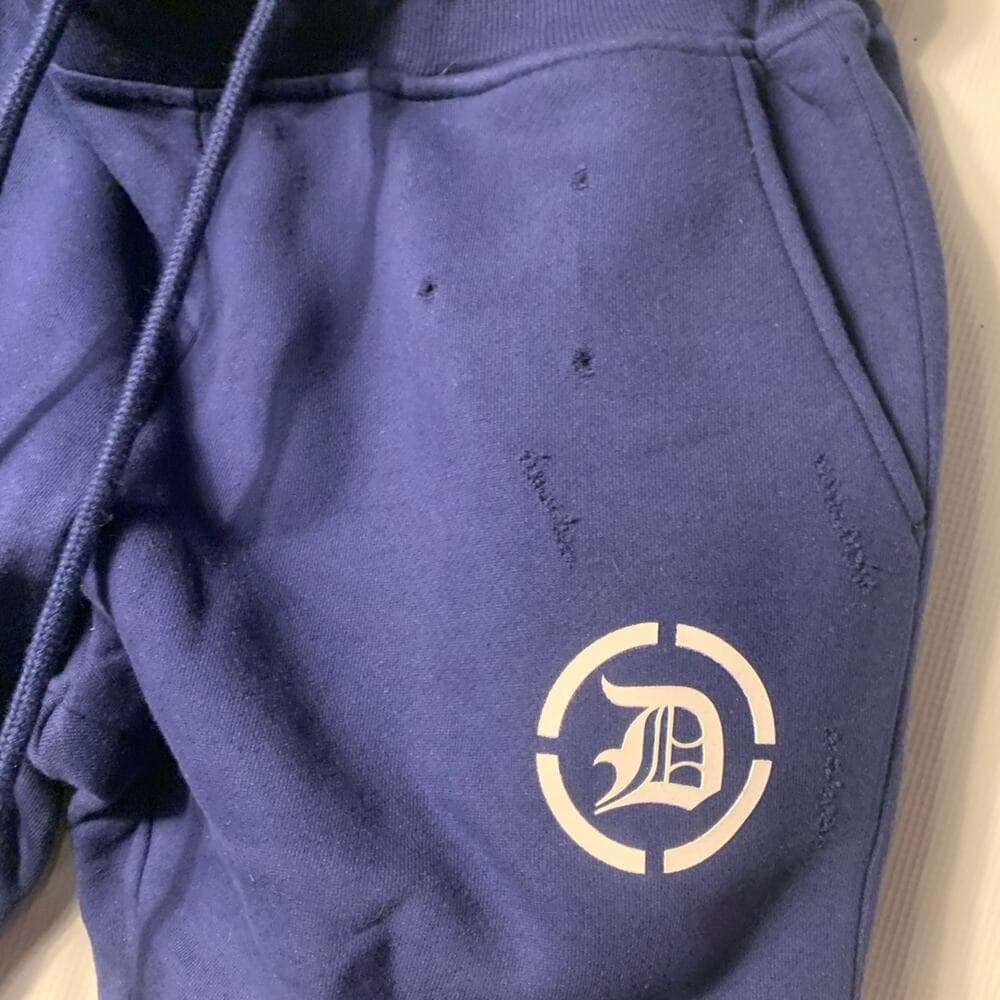 Doctrine Superstack Mens Navy Sweatpants