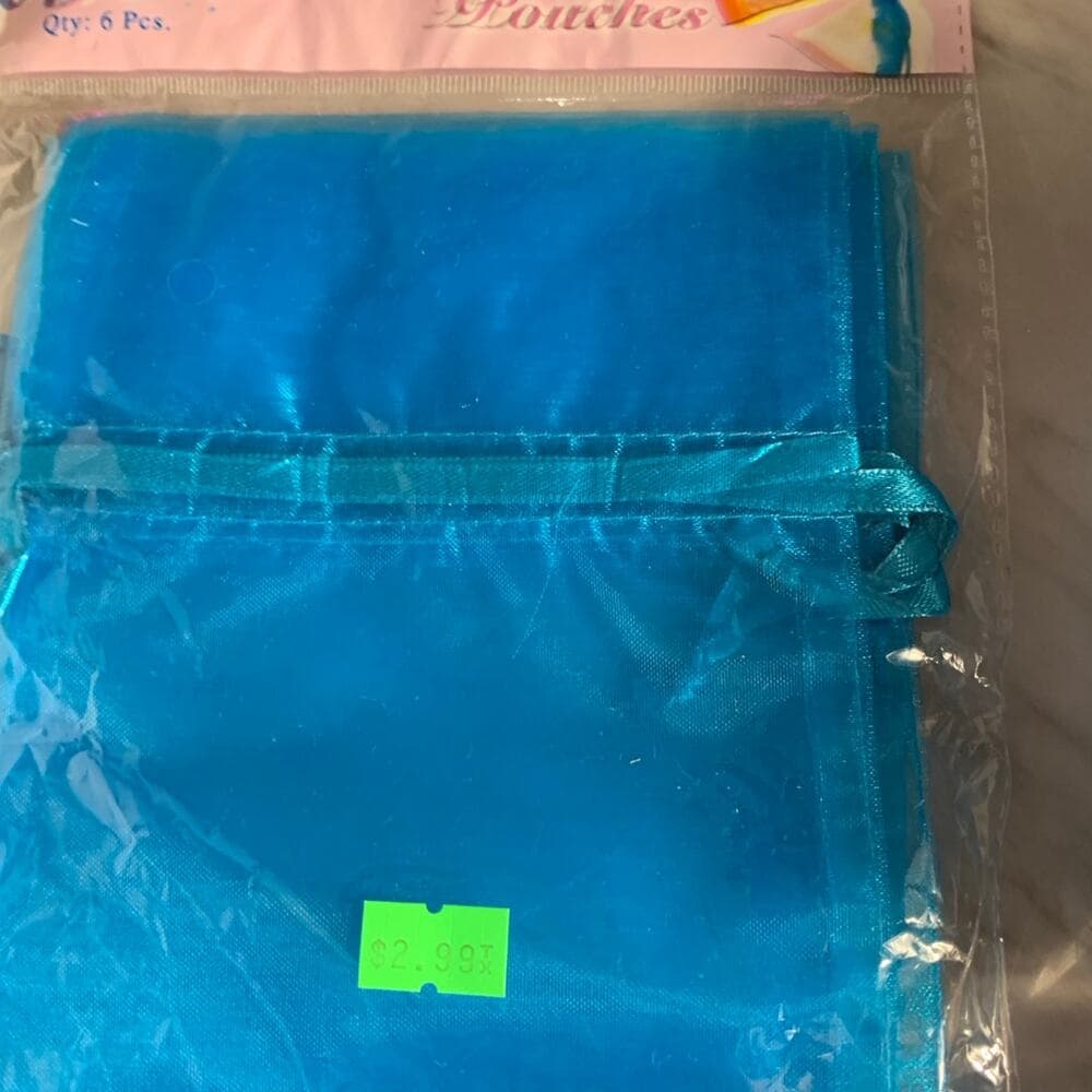 90In Stock 7x9 cm White Organza Small Pouches Favor Wedding Christmas Party Gift
