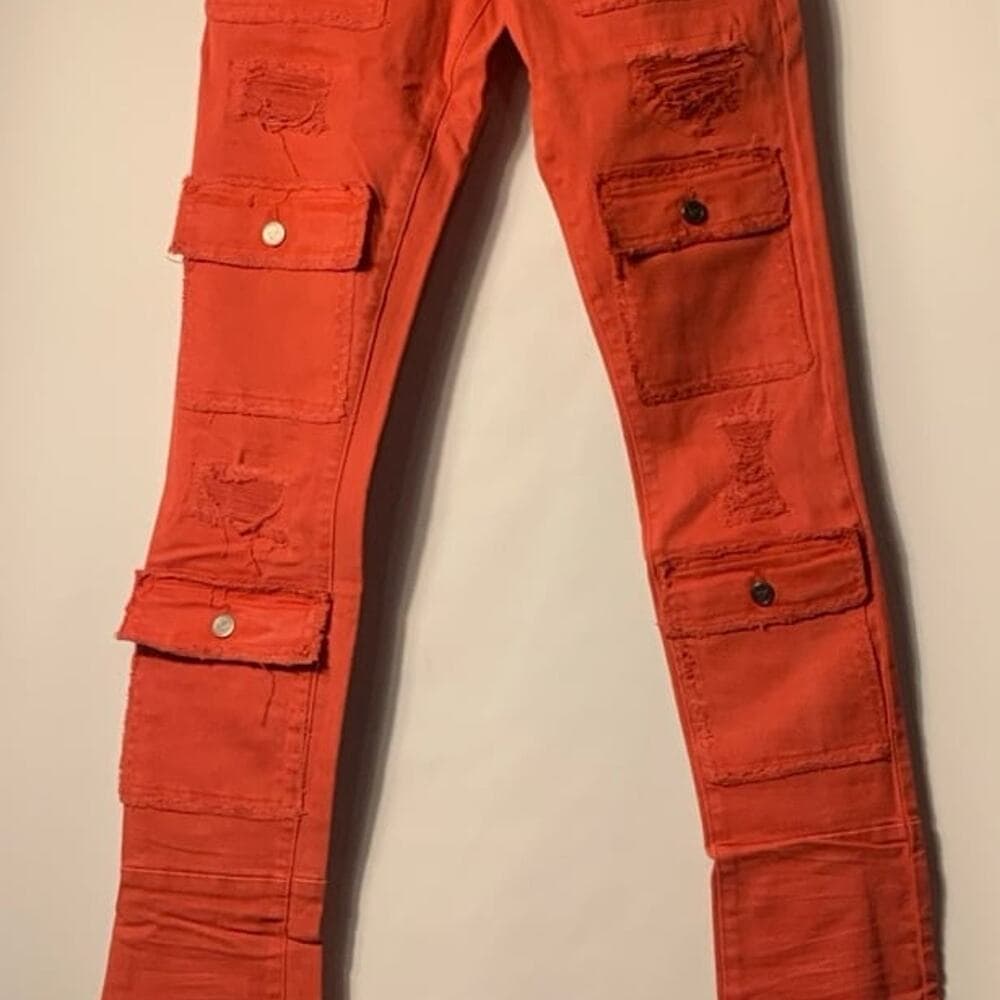 DOCTRINE DENIM (SAVANT RED SUPER STACKED JEAN) SIZE 32