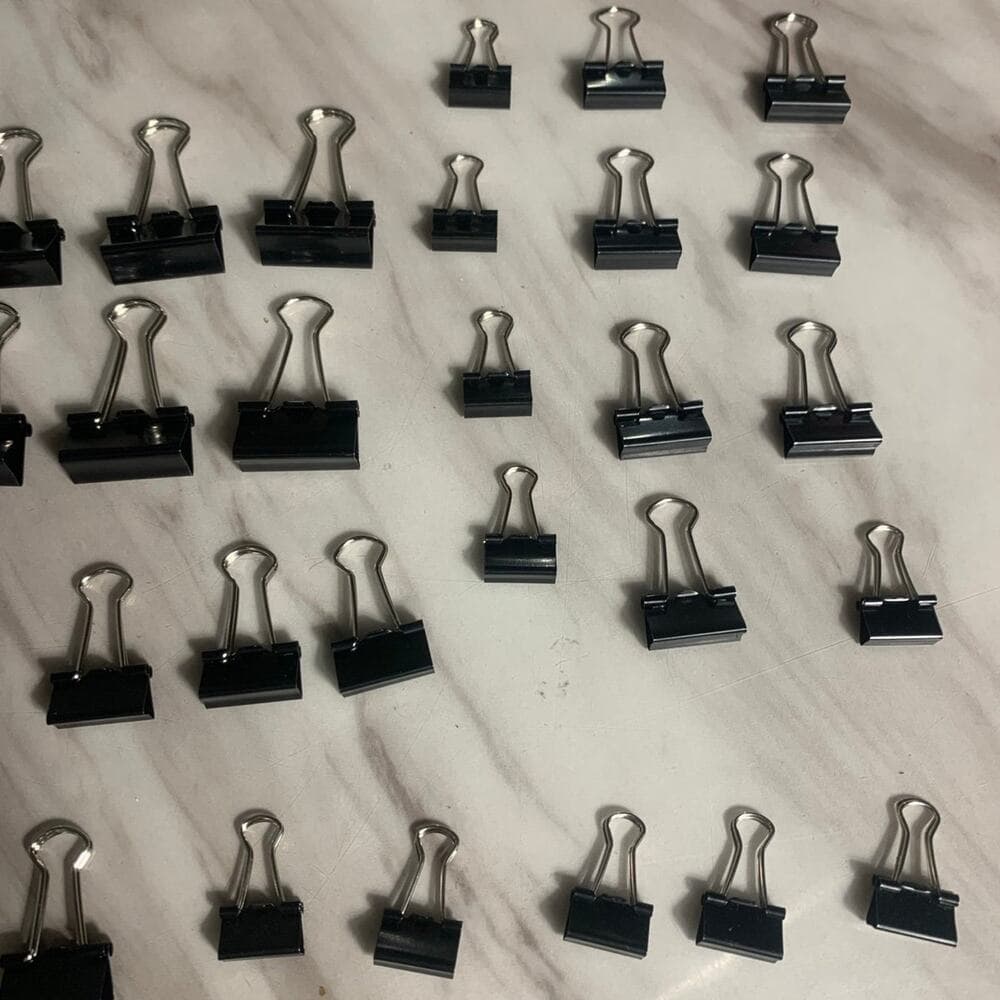 Binder Clips Paper Clamps Assorted Sizes 100 Count