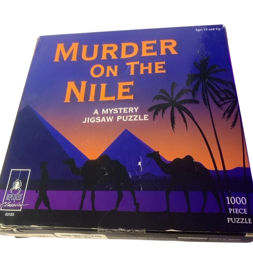 2020 Be Puzzled Mystery Jigsaw Puzzle Murder on The Nile 1000 PC No Missing Pcs