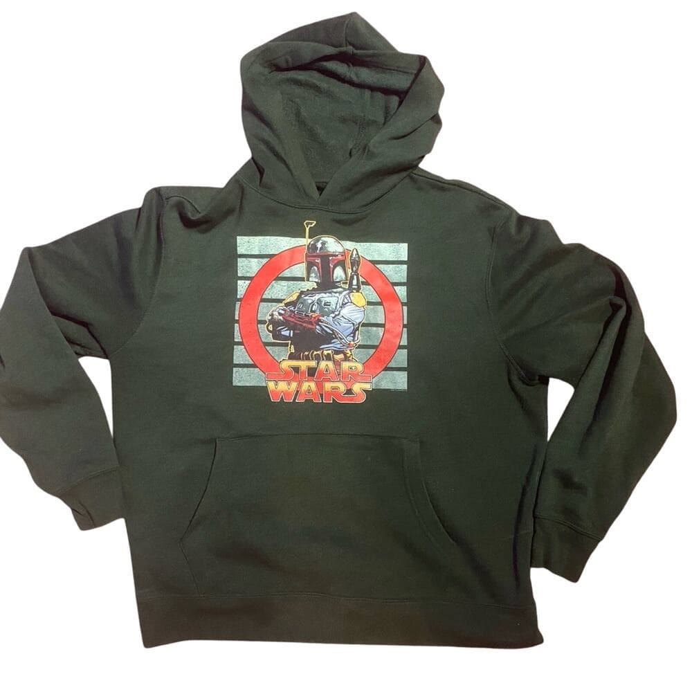 Star Wars Lucas Film L.t.d. Green Hoodie Size medium