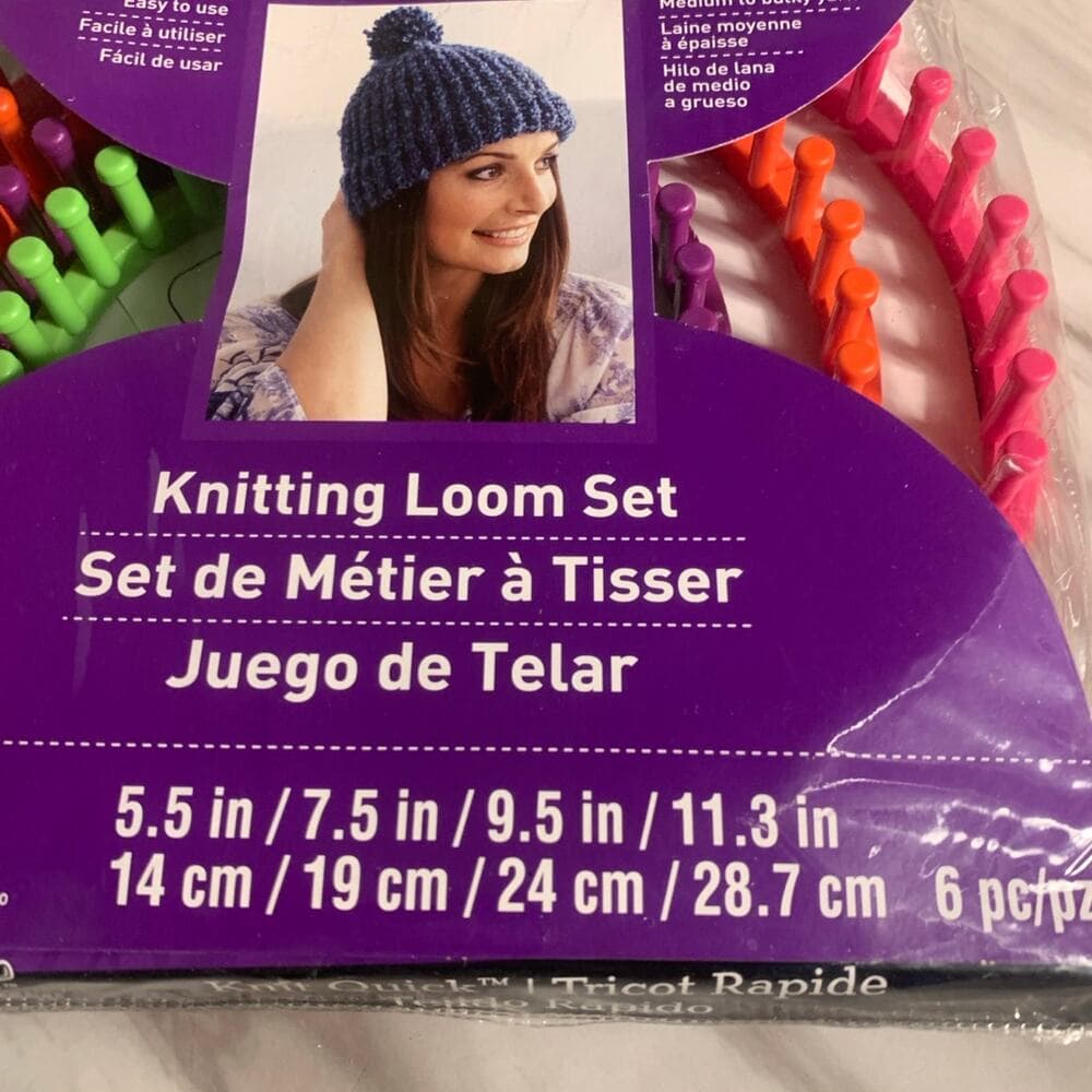 Loops & Threads Chunky Loom Set 3 Piece Knitting Loom, Easy-To-Use