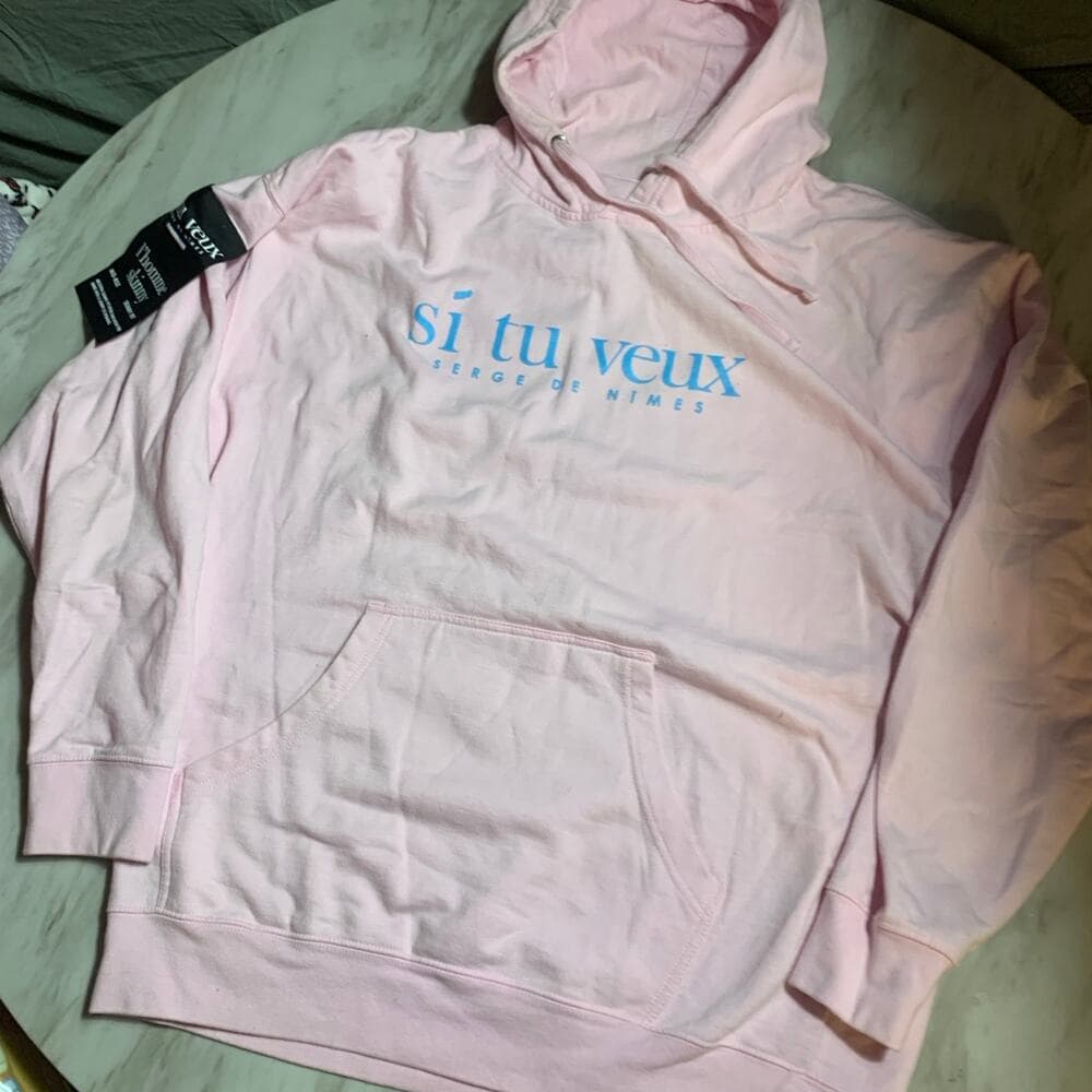 Si tu veux men’s Hoodie size 2XL
