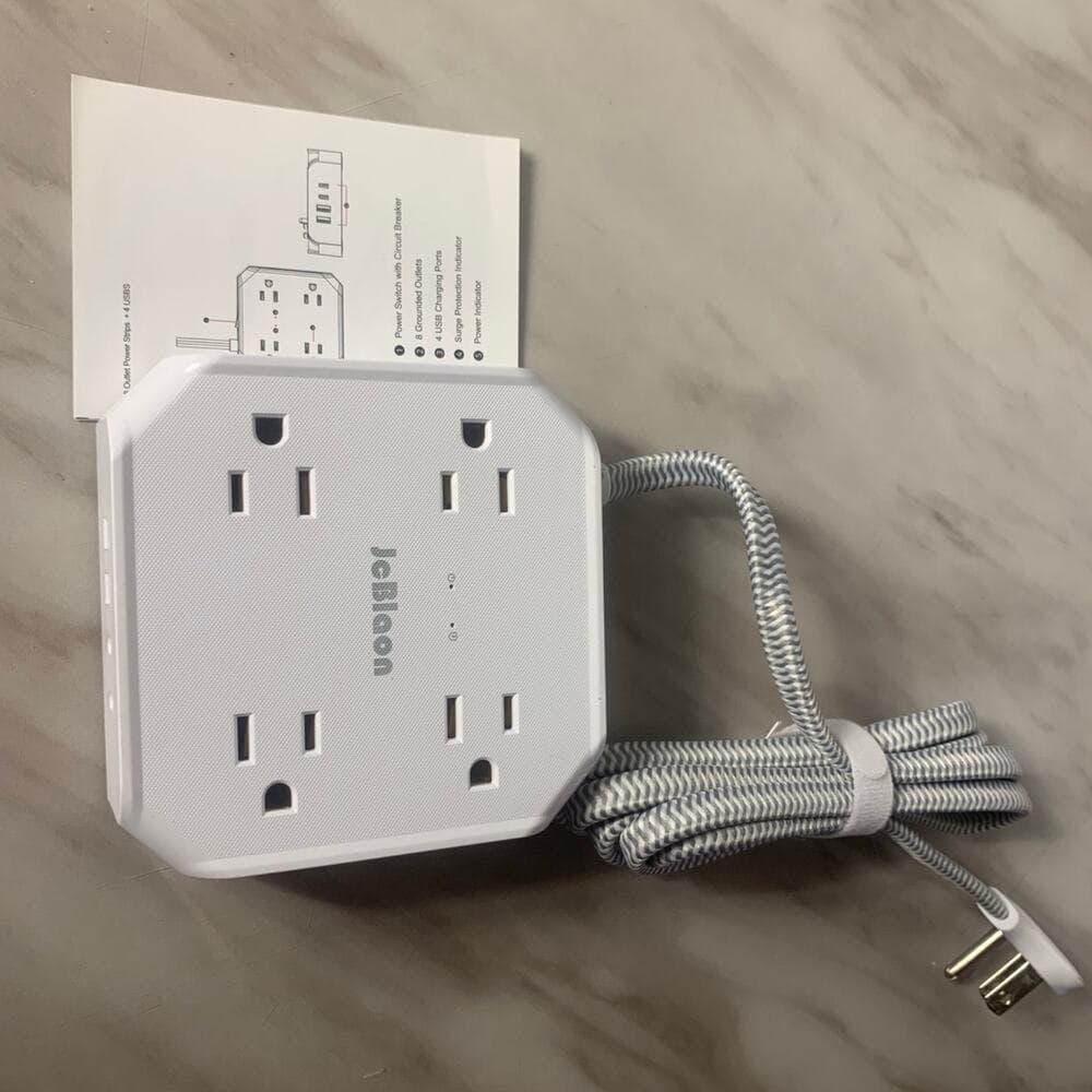 Surge Protector Power Strip, Ultra Thin Flat Plug Extension