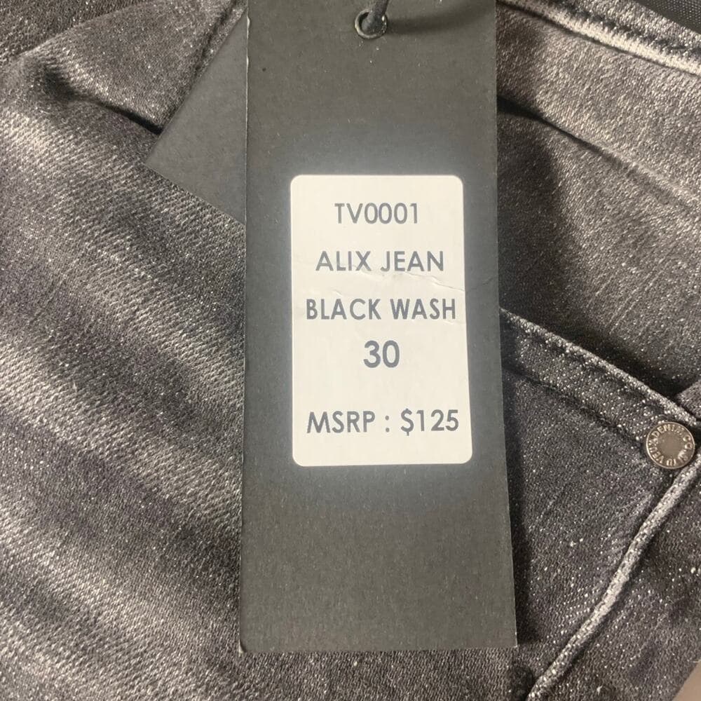 Si Tu Veux Alix Jean Black Wash Mens Shorts Size 30