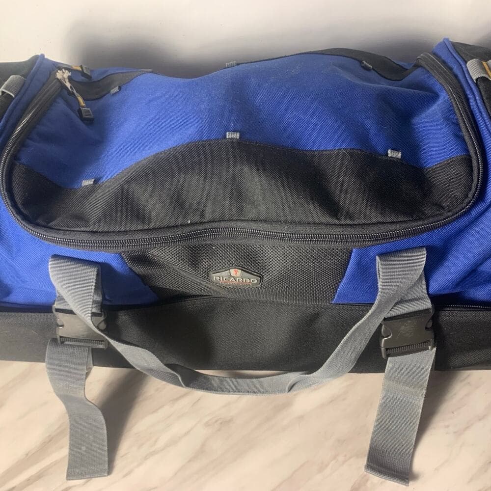 Ricardo Beverly Hills Drop Bottom Rolling Duffel Bag Luggage Backpack