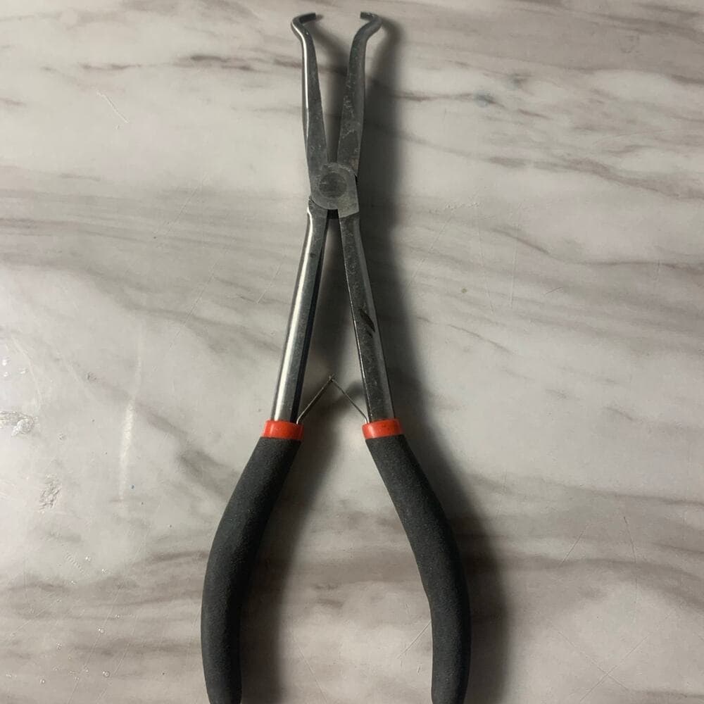 HXBER Long Needle Nose Pliers, 11'' Extra Long Reach Spark Plug Pliers