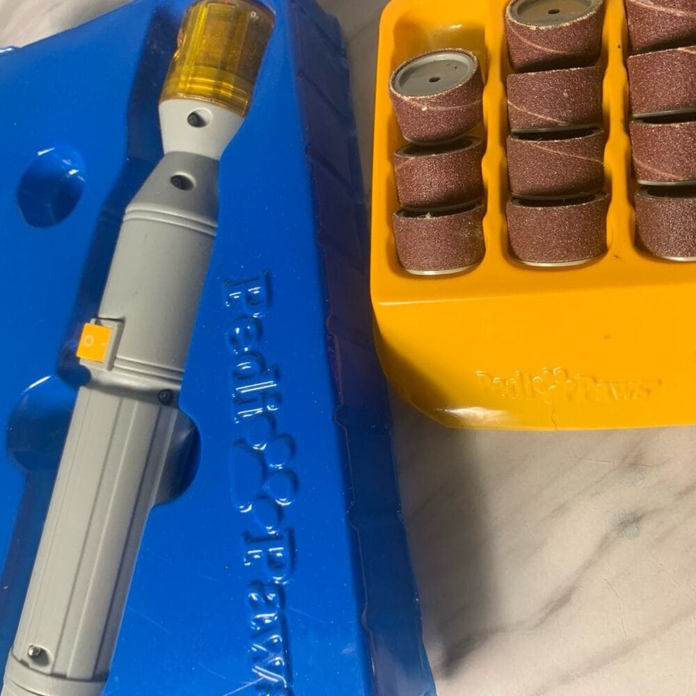 Pedipaws dog nail grinder and extra heads