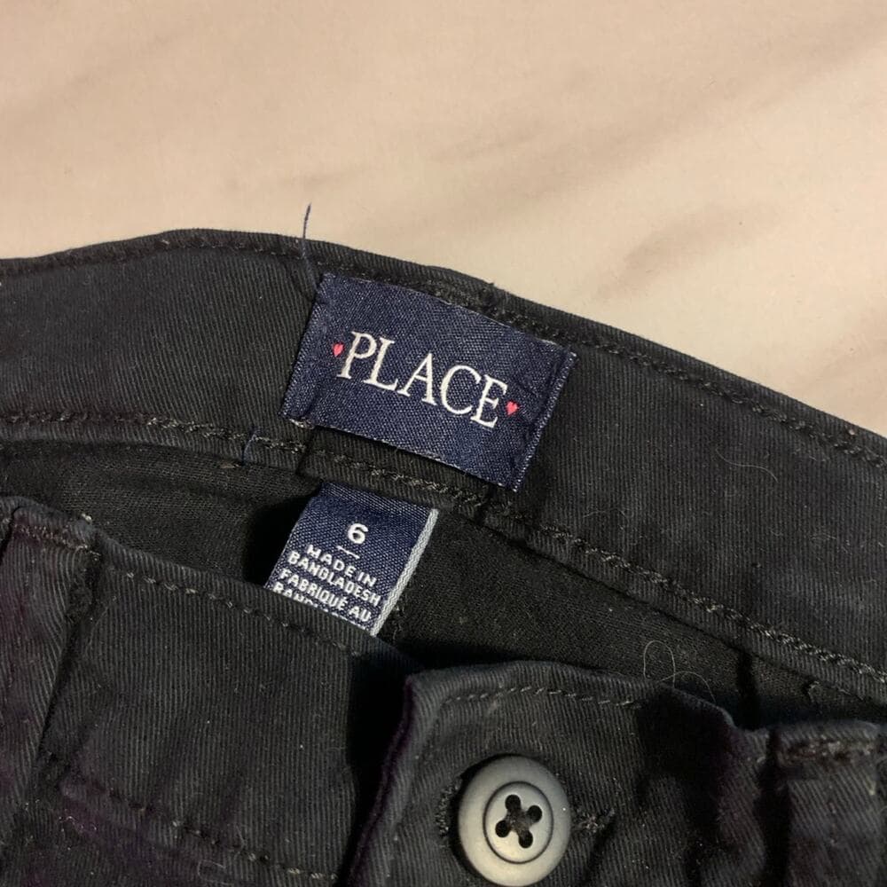 Children Place Black Boy Pants Size 6