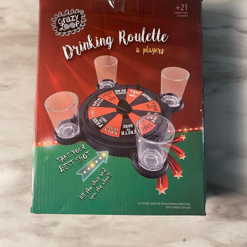 Drinking Roulette Board Game 21 and over broad Game