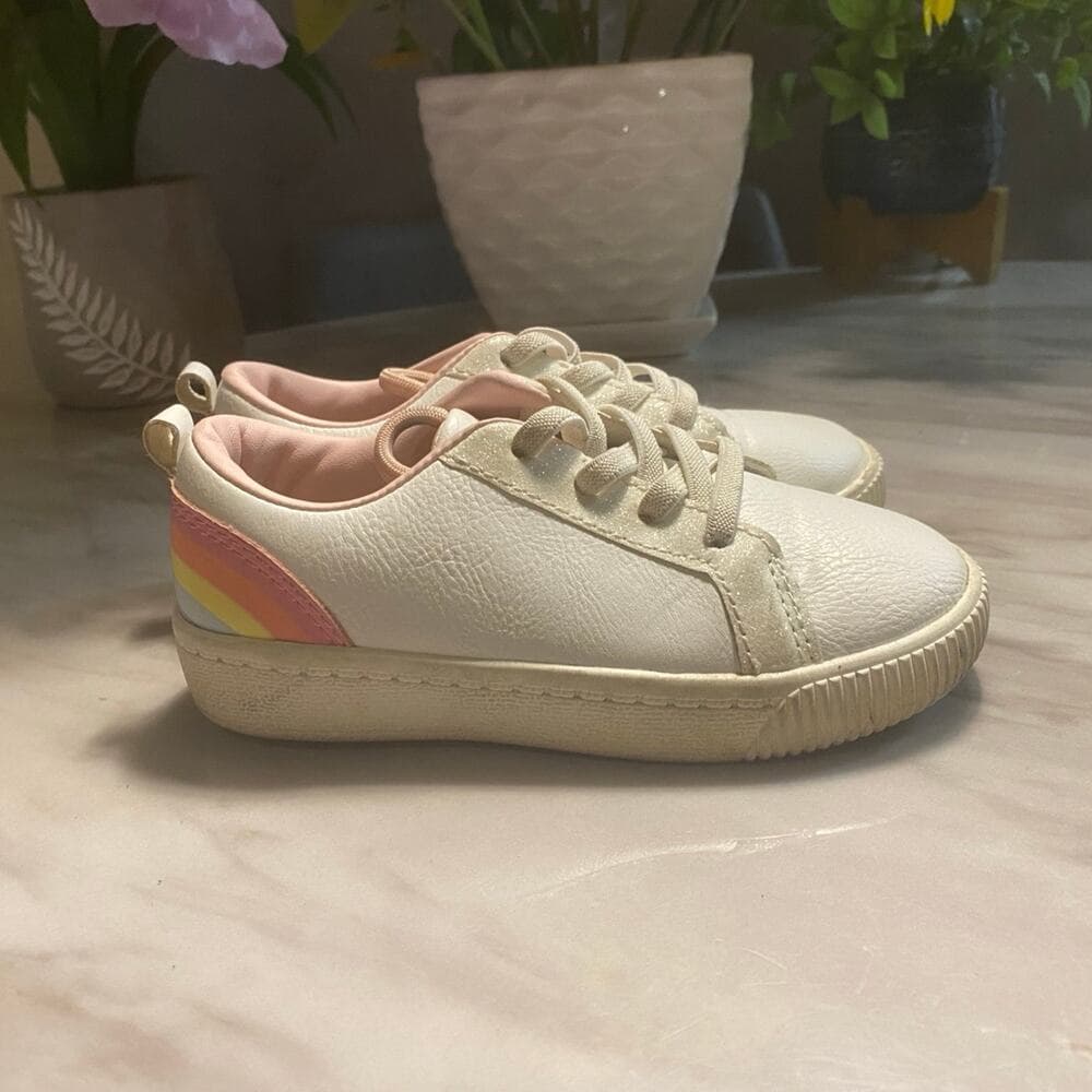 Carter's Tryptic Toddler Girls' Casual Rainbow Accent Sneakers Size 9