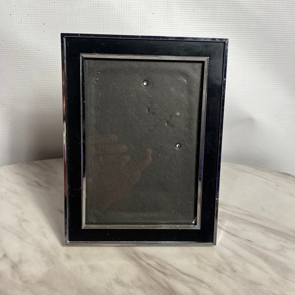 Black & Sliver Picture Frame Size 8” L X 6” W