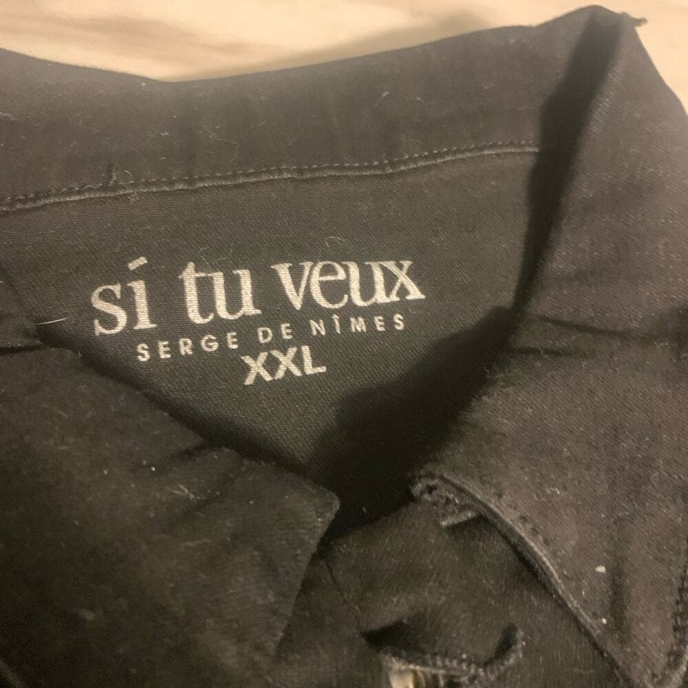 Si tu veux women’s black vest size XXL
